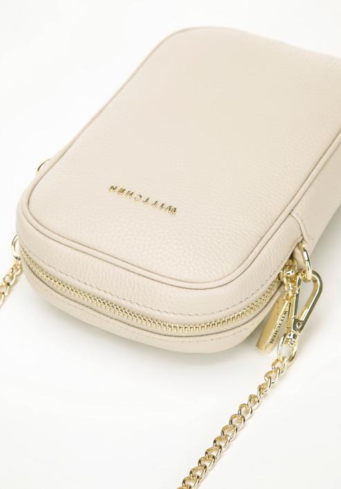 Leather mini purse, cream, 98-2E-616-0, Photo 4
