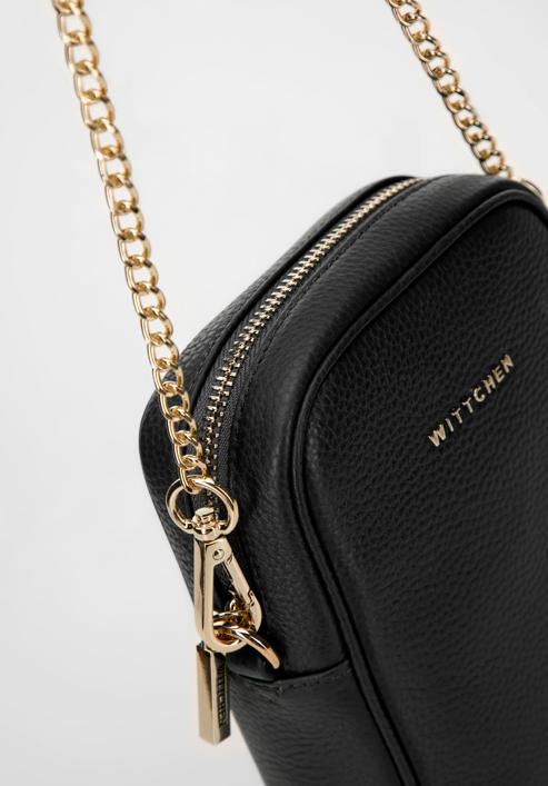 Leather mini purse, black, 98-2E-616-0, Photo 4