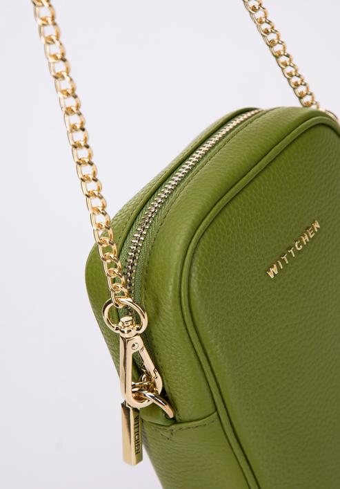 Leather mini purse, green, 98-2E-616-1, Photo 4