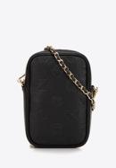 Monogram leather mini purse, black, 98-2E-601-0, Photo 1