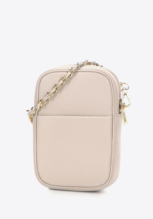 Monogram leather mini purse, light beige, 98-2E-601-P, Photo 2
