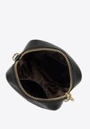 Monogram leather mini purse, black, 98-2E-601-P, Photo 3