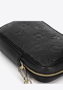 Monogram leather mini purse, black, 98-2E-601-0, Photo 4
