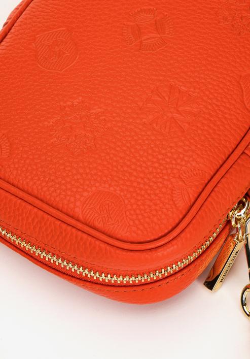 Monogram leather mini purse, orange, 98-2E-601-9, Photo 4