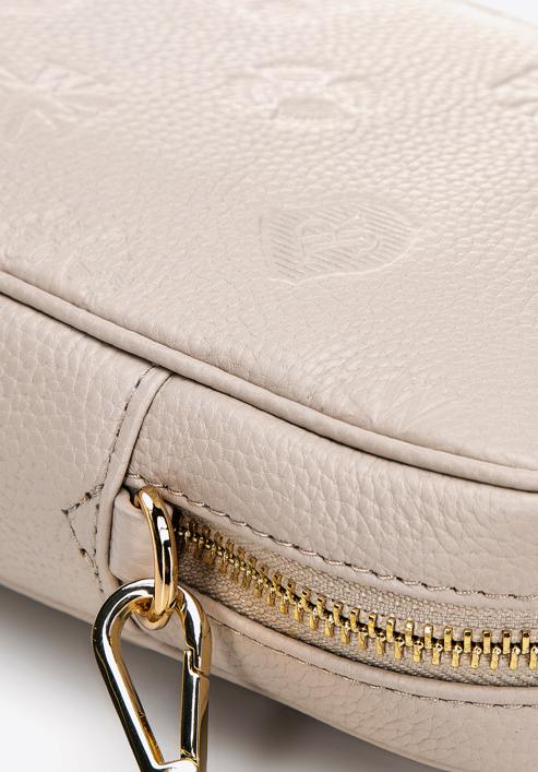 Monogram leather mini purse, light beige, 98-2E-601-P, Photo 4