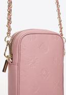Monogram leather mini purse, muted pink, 98-2E-601-9, Photo 4