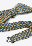 Silk bow tie, blue-yellow, 92-7I-001-X1, Photo 4