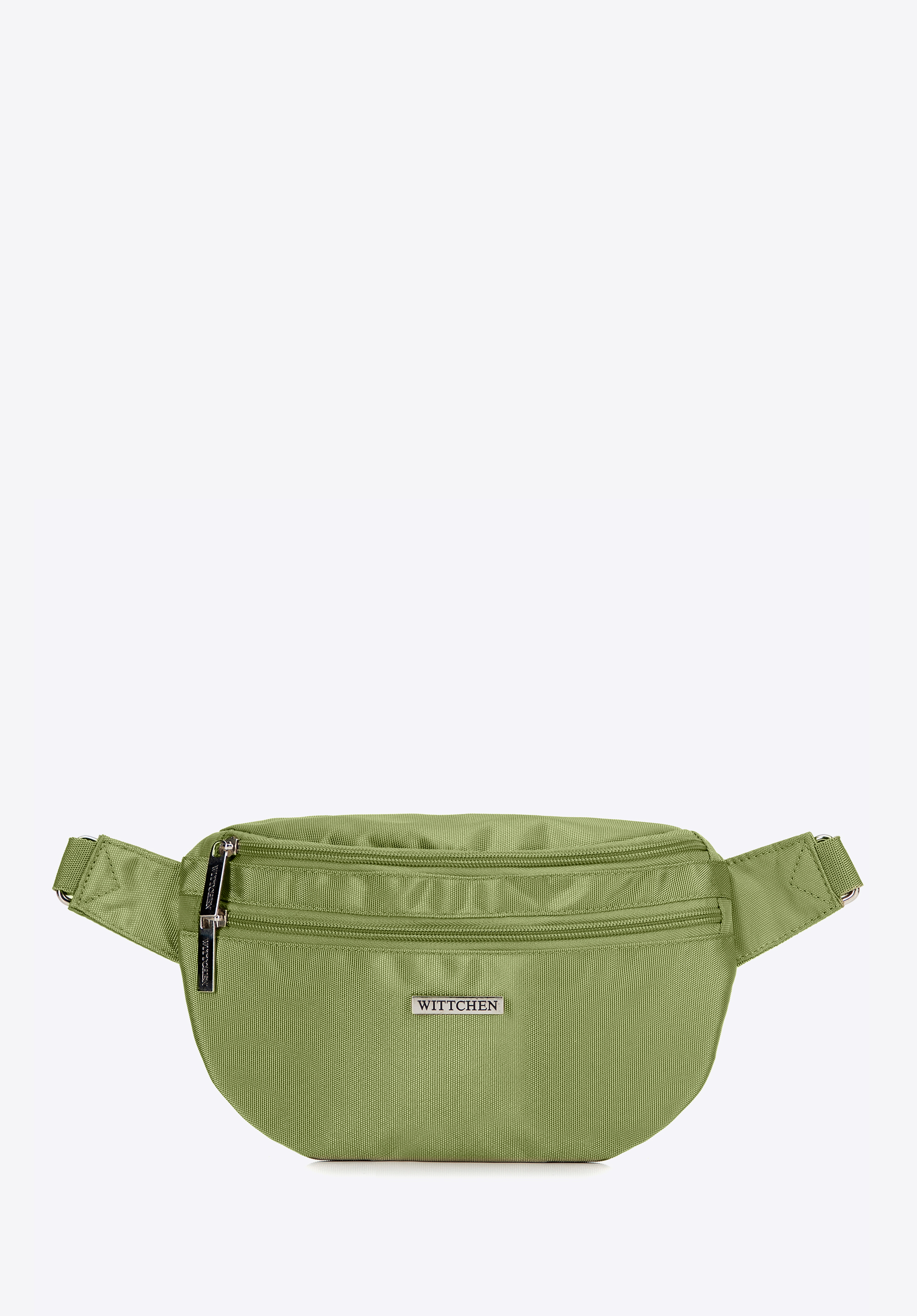 Polyester waist bag with detachable strap, olive, 29-2P-000-80, Photo 1