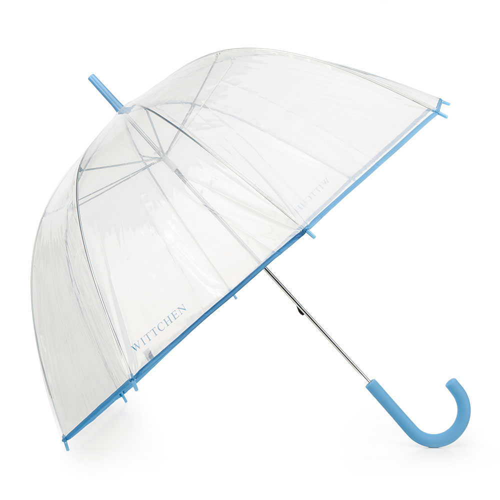 Veľký dáždnik s modrým lemom