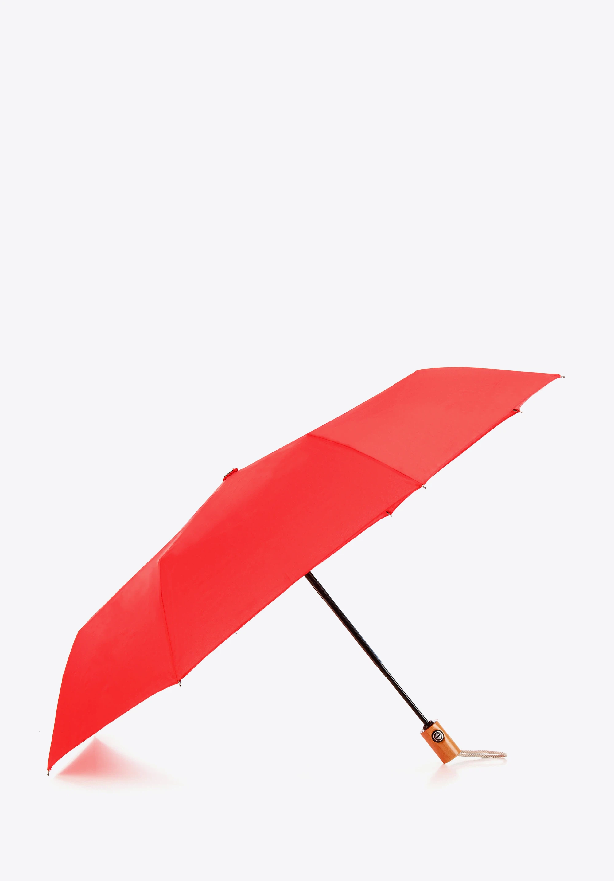 Parasol automatyczny z drewnianą rączką, karminowy, PA-7-170-2, Zdjęcie 1