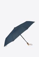 Automatic umbrella with wooden crook, navy blue, PA-7-170-9, Photo 1