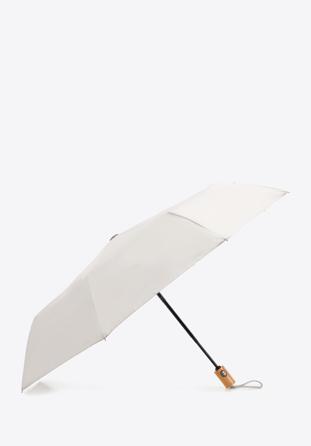 Automatic umbrella with wooden crook, light grey, PA-7-170-9, Photo 1