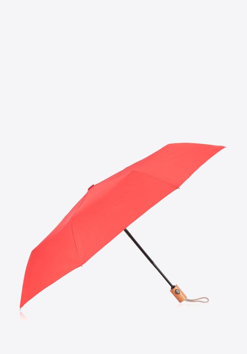 Automatic umbrella with wooden crook, red, PA-7-170-2, Photo 1