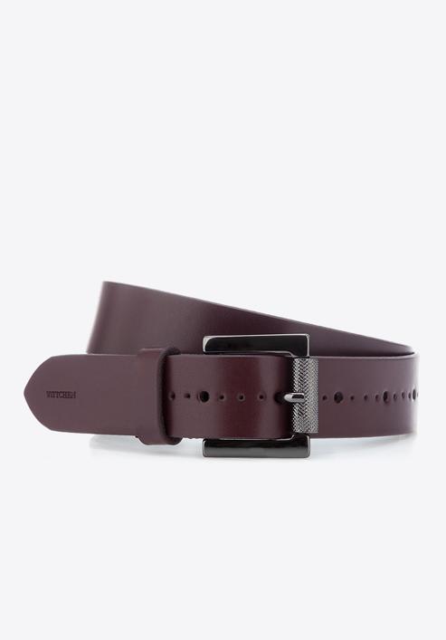Women's belt, burgundy, 85-8D-305-2-S, Photo 1