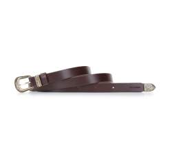 Decorative leather belt, brown, 92-8D-304-4-2X, Photo 1