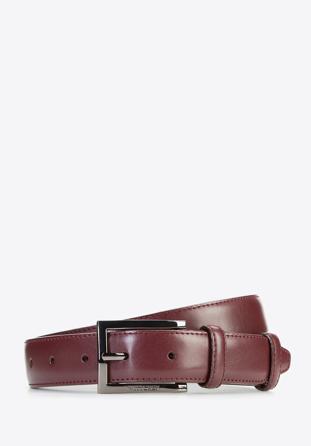 Men's belt, burgundy, 87-8M-307-2-11, Photo 1