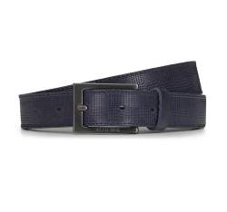 Mens' belt, navy blue, 91-8M-312-7-10, Photo 1