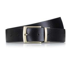Men's reversible buckle belt, black-brown, 92-8M-354-14-10, Photo 1