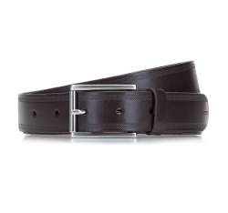 Men's leather belt, brown, 92-8M-360-4-11, Photo 1