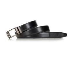 Men's belt with automatic buckle, black, 91-8M-306-1-11, Photo 1