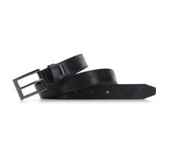 Mens' belt, black, 91-8M-312-1-90, Photo 1