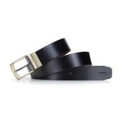Men's reversible buckle belt, black-brown, 92-8M-354-14-10, Photo 1