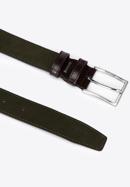 Men's leather belt, green-brown, 97-8M-907-Z-12, Photo 2