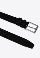 Men's suede belt, black, 97-8M-913-1-10, Photo 2