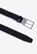 Men's leather belt, black, 98-8M-900-1-12, Photo 2