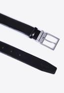 Men's leather belt, black, 98-8M-900-1-10, Photo 2