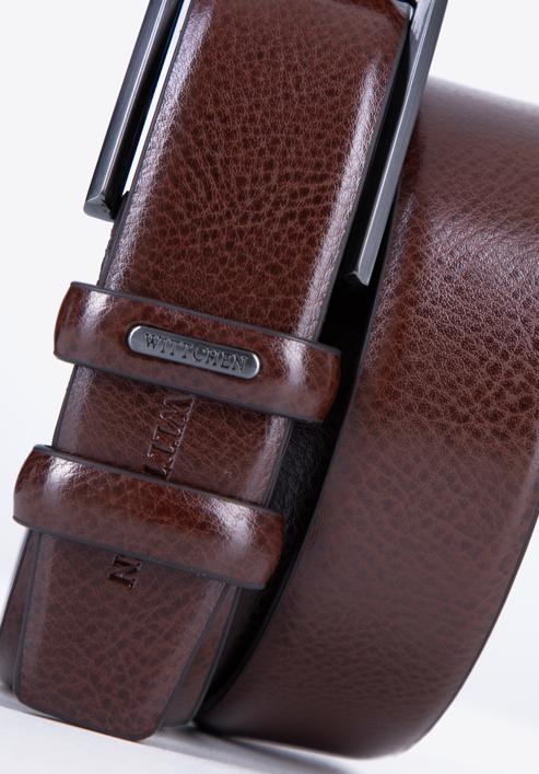 Men's leather belt, brown, 98-8M-912-4-10, Photo 3