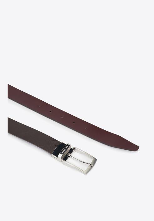Men's belt, brown - burgundy, 89-8M-306-4-12, Photo 5