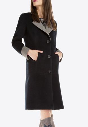 Women's coat, navy blue, 85-9W-105-7-XL, Photo 1