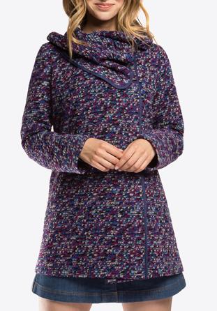 Women's coat, blue-violet, 86-9W-112-7-XL, Photo 1