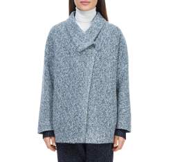 Women's coat, grey, 84-9W-104-8-XL, Photo 1