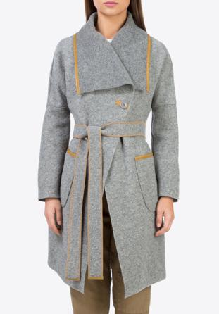 Women's coat, grey, 83-9W-103-8-XL, Photo 1