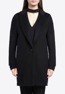 Women's coat, black, 84-9W-103-1-L, Photo 2