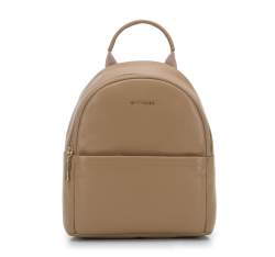 Small leather backpack, beige, 94-4E-620-9, Photo 1