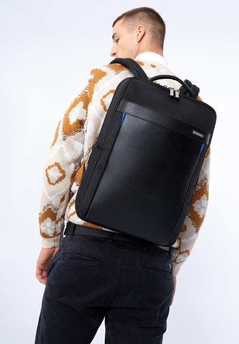 Męski plecak na laptopa 15,6" z portem USB, czarny, 96-3U-906-1, Zdjęcie 16