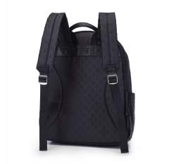 Women's monogram backpack, black, 93-4-244-1, Photo 1