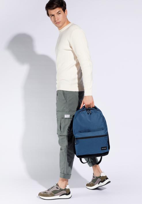 Large basic backpack, navy blue, 56-3S-927-90, Photo 15