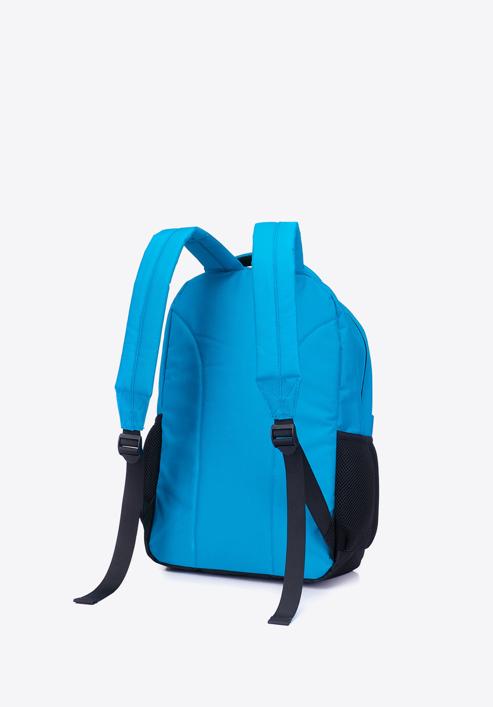 Plecak basic duży, jasny niebieski, 56-3S-927-90, Zdjęcie 2