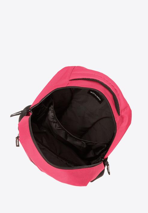 Plecak basic duży, różowy, 56-3S-927-77, Zdjęcie 4