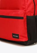 Plecak basic duży, czerwono-czarny, 56-3S-927-30, Zdjęcie 5