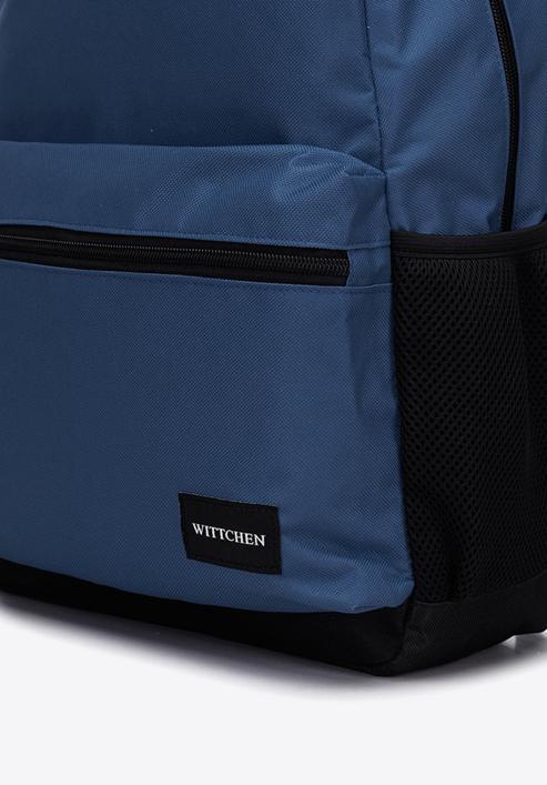 Large basic backpack, navy blue, 56-3S-927-77, Photo 5