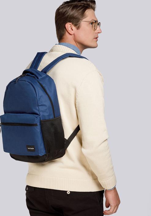 Large basic backpack, navy blue, 56-3S-927-90, Photo 9