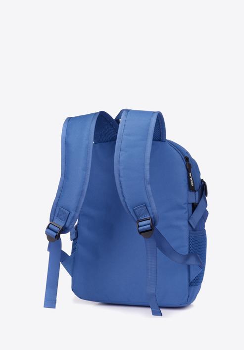 Plecak basic mały, niebieski, 56-3S-937-01, Zdjęcie 2