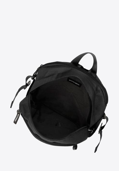 Plecak basic mały, czarny, 56-3S-937-85, Zdjęcie 4