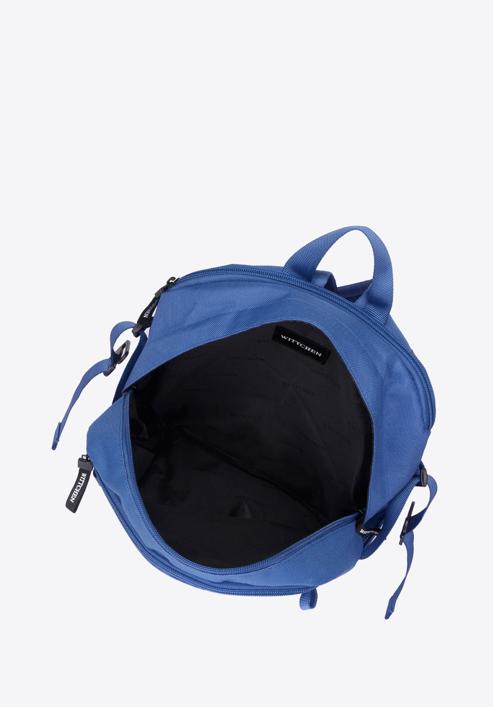 Plecak basic mały, niebieski, 56-3S-937-01, Zdjęcie 4
