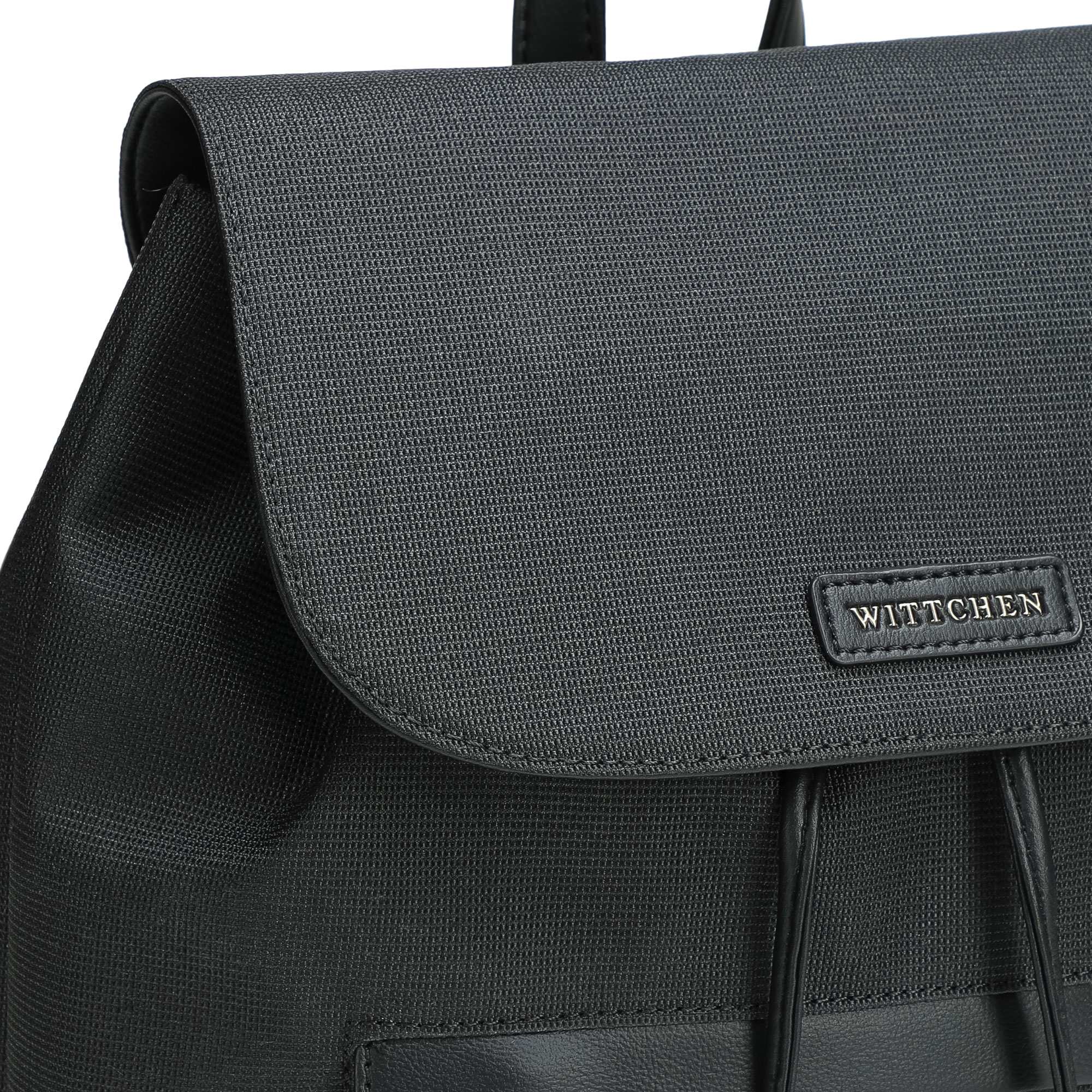 Čierny dámsky ruksak Wittchen z imitácie kože s moderným vzhľadom, Vyberte variant čierna